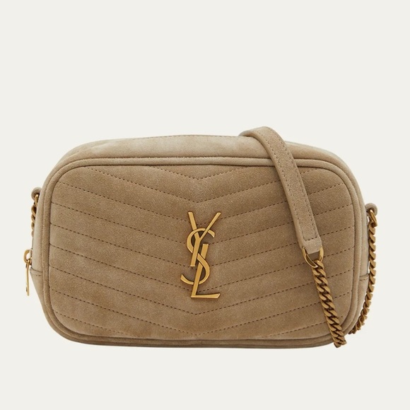 Saint Laurent Handbags - New Saint Laurent Lou Mini YSL Camera Bag in Quilted Suede